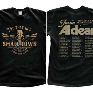 Jason Aldean Try That In A Small Town 2 Sided Tour Graphic Music Shirt 05
